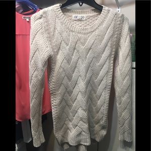 Long sleeve cream sweater